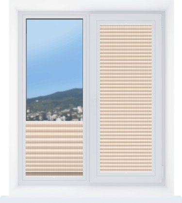 Штора плиссе Лайн перламутр светло-розовый